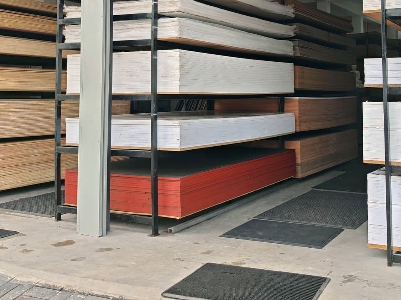 Faced sheets on the rack