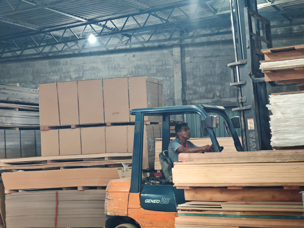 Plywood moving to the bay
